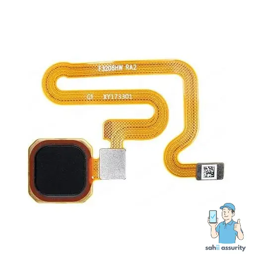 Fingerprint Sensor with Flex Cable for Vivo V11i Black